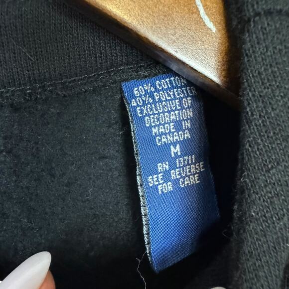 Karen Scott Black Christmas Embroidered and Embellished Button Up Cardigan - Picture 10 of 11